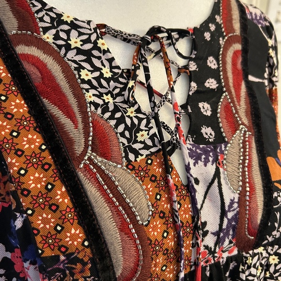 NWT Anthropologie One September Patchwork Dress Size XS - Picture 4 of 6